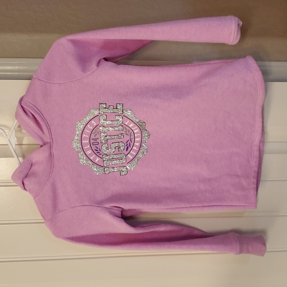 Girls Pinkish Purple Justice Sweater